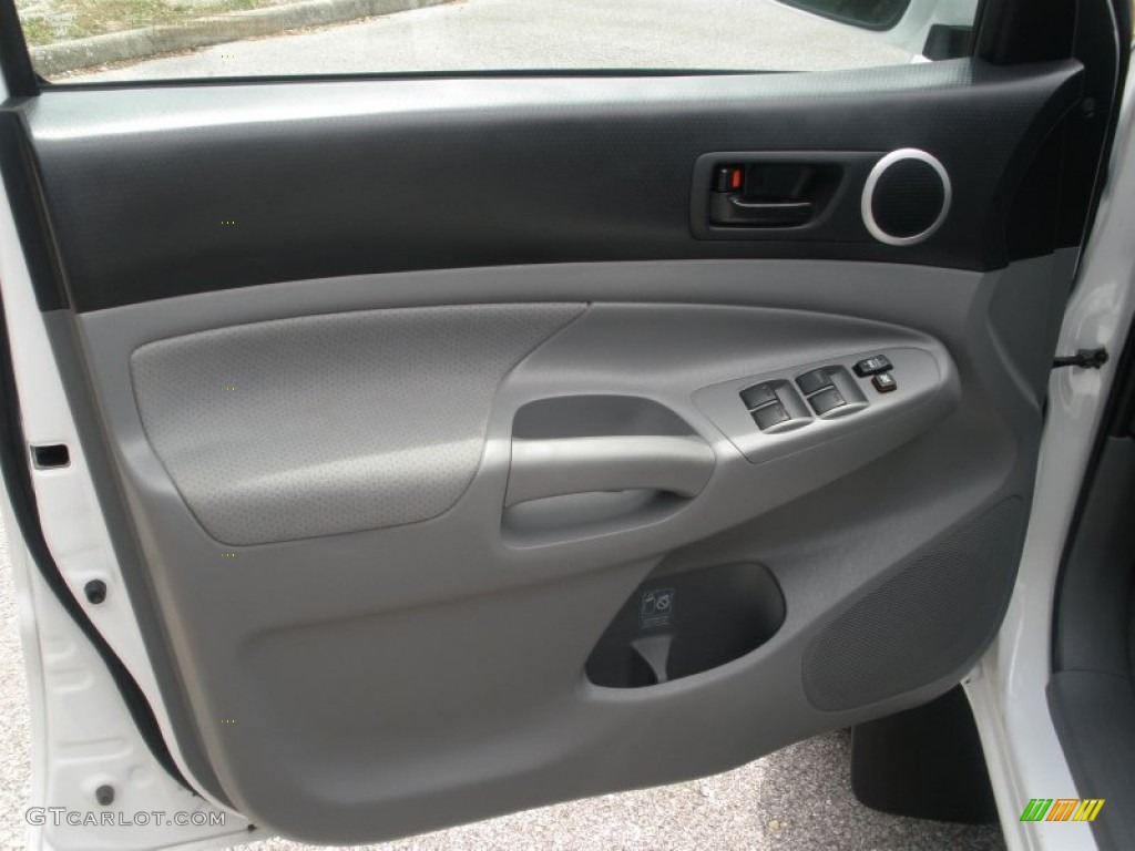 2011 Toyota Tacoma V6 TRD Sport Double Cab 4x4 Graphite Gray Door Panel Photo #50804484