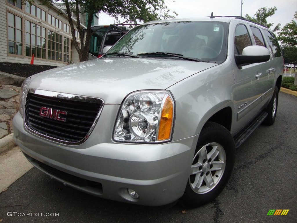 2010 Yukon XL SLT 4x4 - Pure Silver Metallic / Ebony photo #1