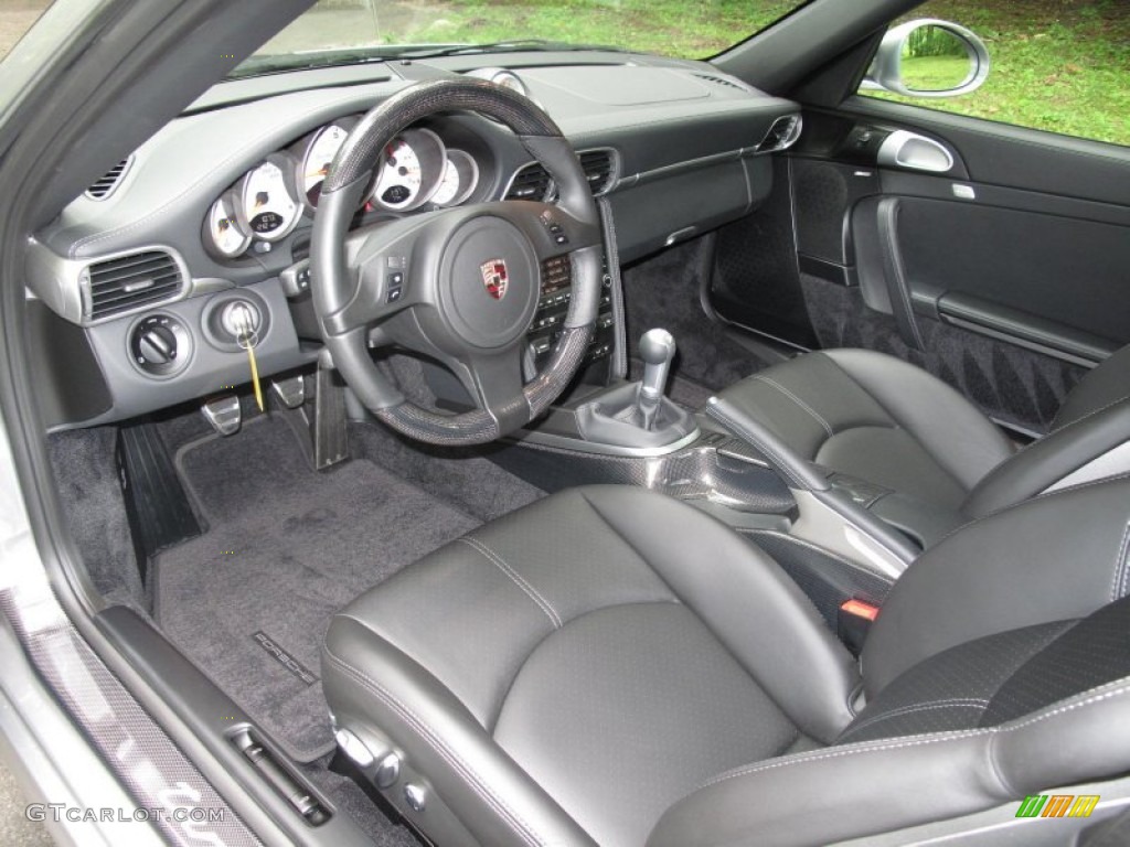 Black Interior 2011 Porsche 911 Turbo Coupe Photo #50805651