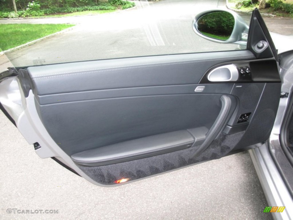 2011 Porsche 911 Turbo Coupe Black Door Panel Photo #50805666