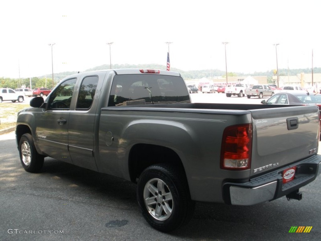 2008 Sierra 1500 SLE Extended Cab - Steel Gray Metallic / Ebony photo #5