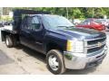 Dark Blue Metallic - Silverado 3500HD Work Truck Extended Cab 4x4 Chassis Photo No. 19