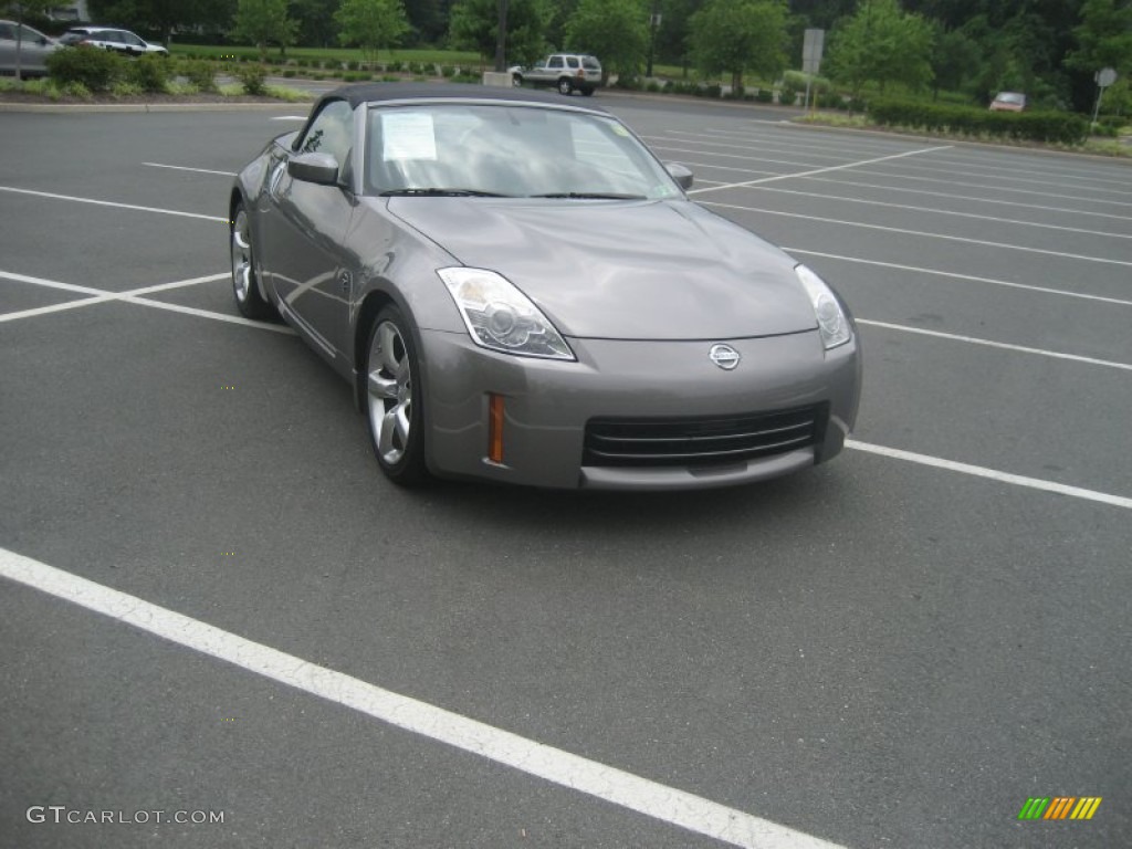 2008 350Z Touring Roadster - Carbon Silver / Charcoal photo #2