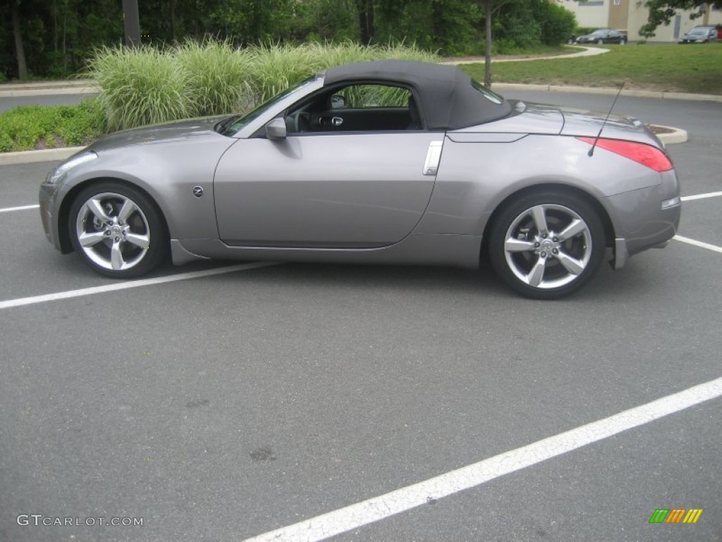 2008 350Z Touring Roadster - Carbon Silver / Charcoal photo #12