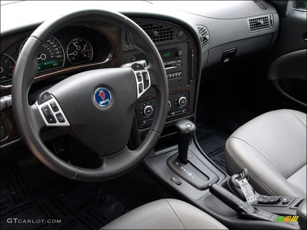 Granite Gray Interior 2007 Saab 9-5 2.3T Sedan Photo #50807154