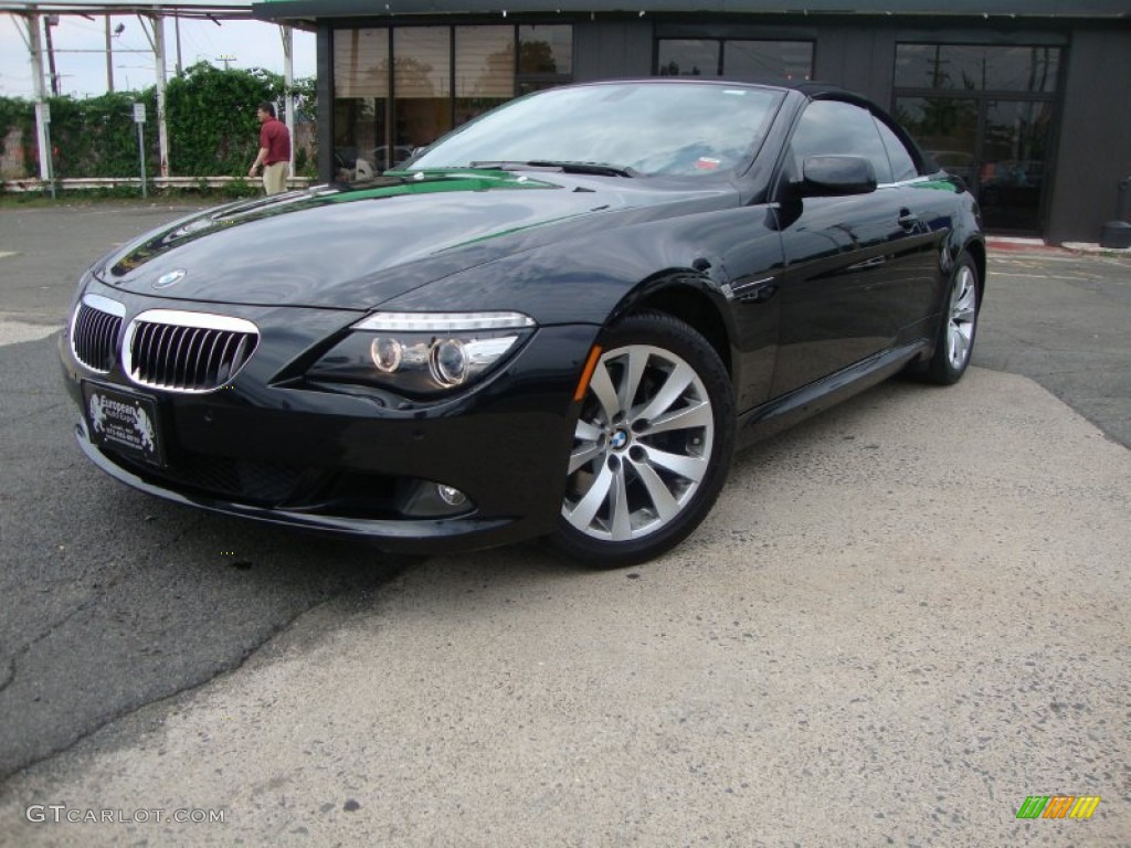 2008 6 Series 650i Convertible - Black Sapphire Metallic / Black photo #1