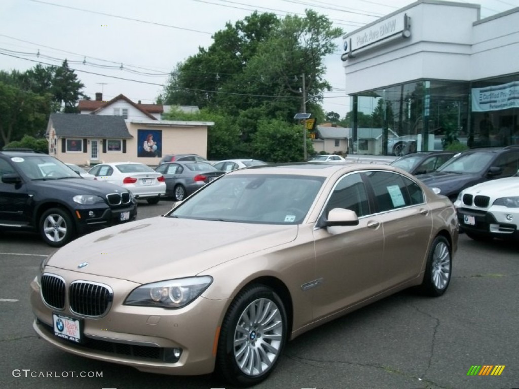 2011 7 Series 750Li xDrive Sedan - Milano Beige Metallic / Black photo #1