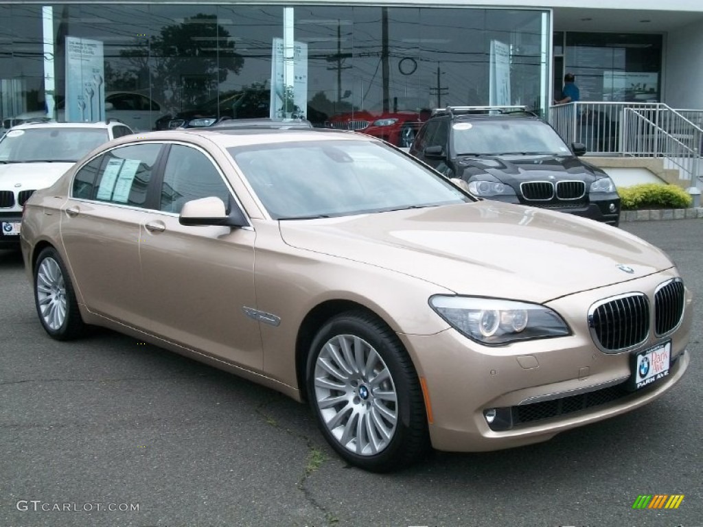 2011 7 Series 750Li xDrive Sedan - Milano Beige Metallic / Black photo #3