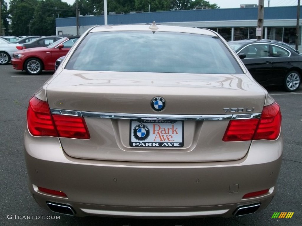 2011 7 Series 750Li xDrive Sedan - Milano Beige Metallic / Black photo #6