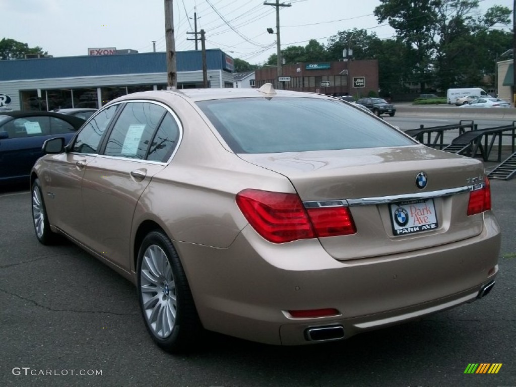 2011 7 Series 750Li xDrive Sedan - Milano Beige Metallic / Black photo #7