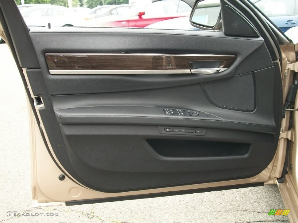 2011 BMW 7 Series 750Li xDrive Sedan Black Door Panel Photo #50807415