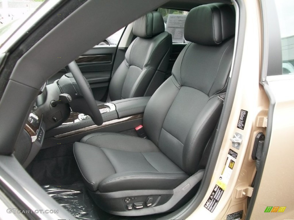 Black Interior 2011 BMW 7 Series 750Li xDrive Sedan Photo #50807466