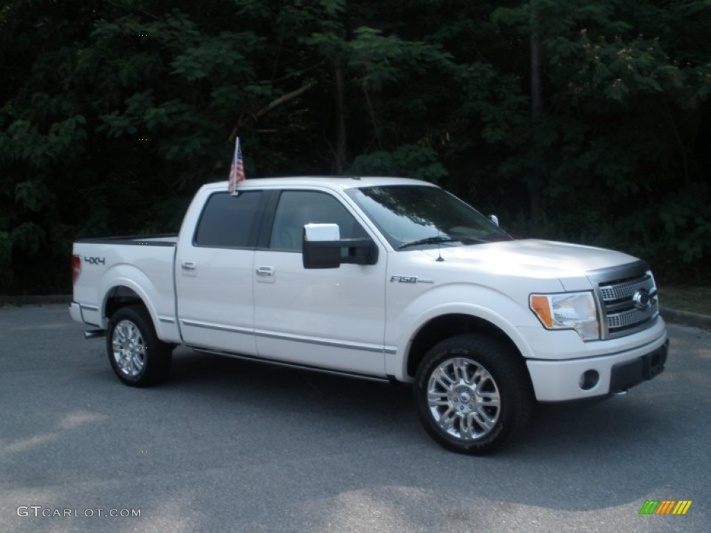 White Platinum Metallic Tri Coat Ford F150