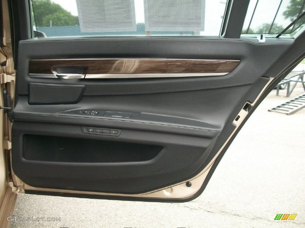 2011 BMW 7 Series 750Li xDrive Sedan Black Door Panel Photo #50807631