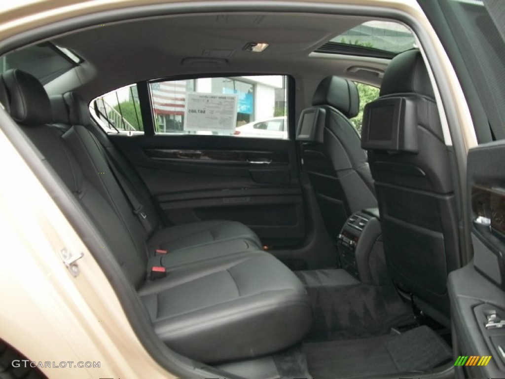 Black Interior 2011 BMW 7 Series 750Li xDrive Sedan Photo #50807643