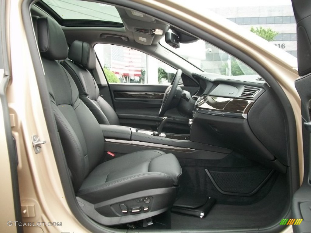 Black Interior 2011 BMW 7 Series 750Li xDrive Sedan Photo #50807685