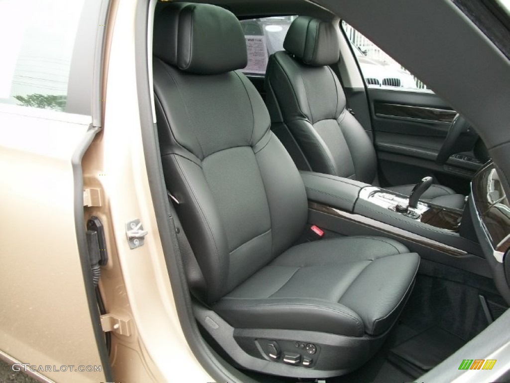 Black Interior 2011 BMW 7 Series 750Li xDrive Sedan Photo #50807700