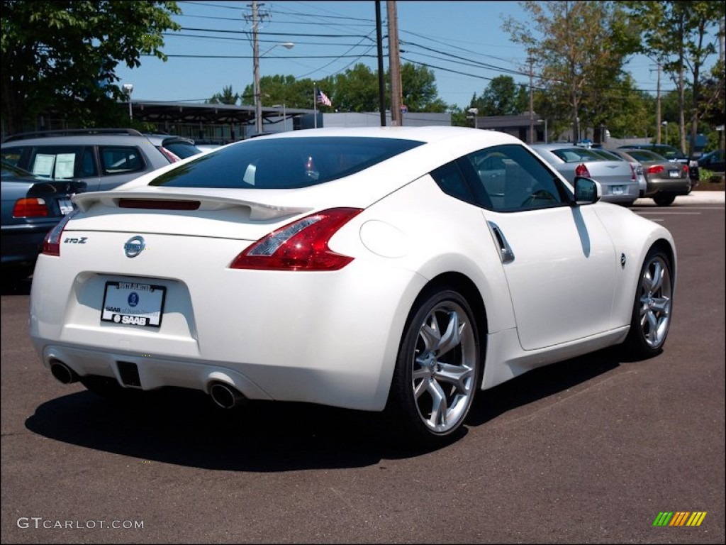 Pearl White 2009 Nissan 370Z Sport Coupe Exterior Photo #50807748