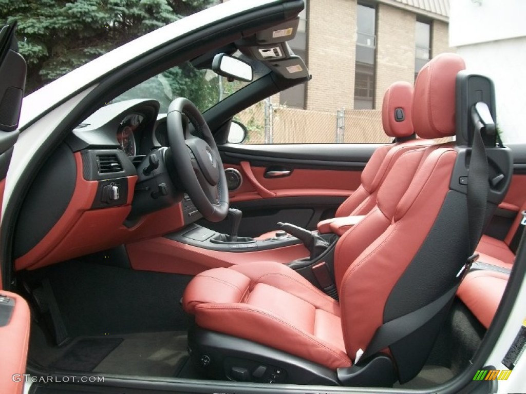 Fox Red Novillo Leather Interior 2009 BMW M3 Convertible Photo #50807955