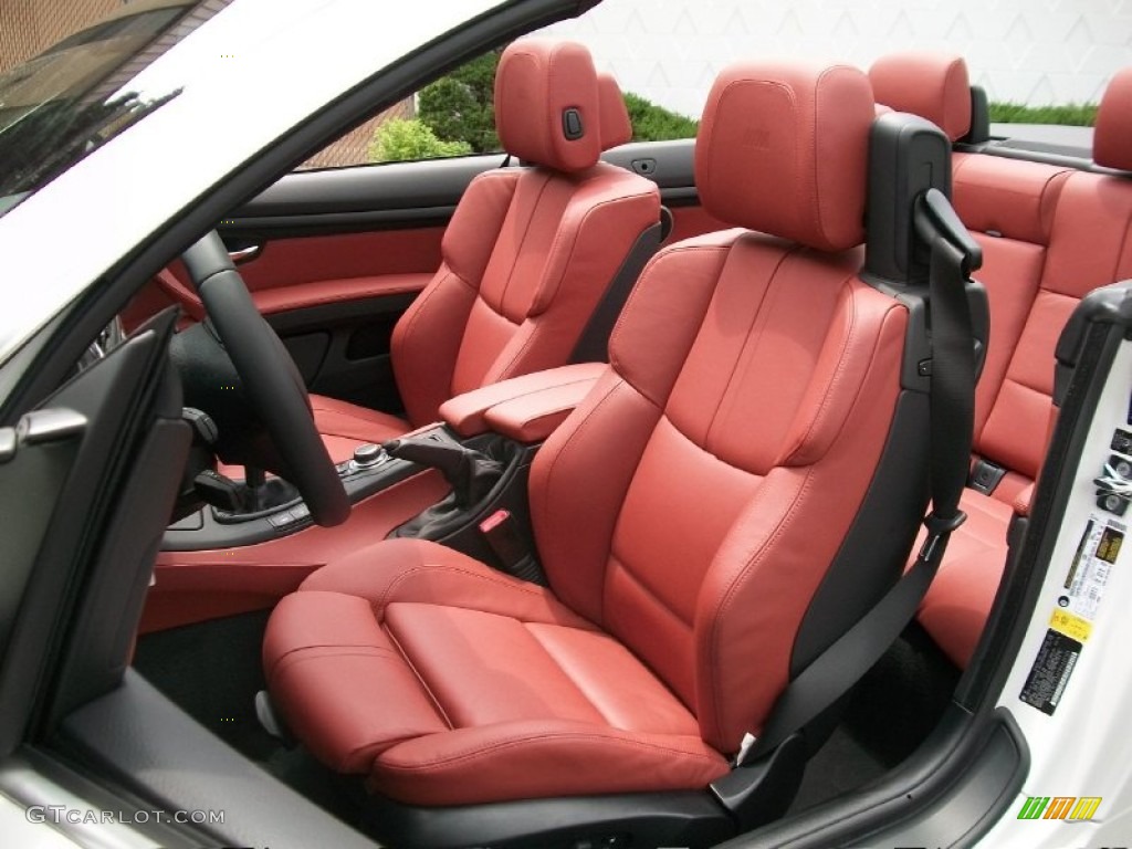 Fox Red Novillo Leather Interior 2009 BMW M3 Convertible Photo #50807970