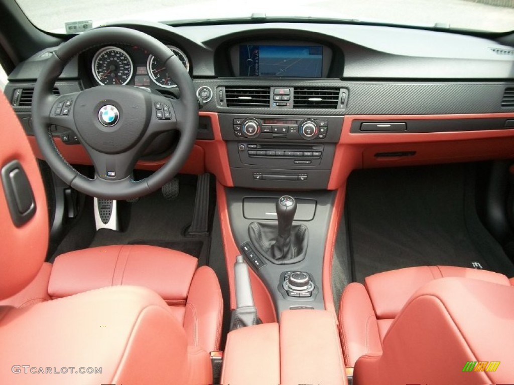 2009 BMW M3 Convertible Fox Red Novillo Leather Dashboard Photo #50807985