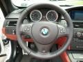 Fox Red Novillo Leather Steering Wheel Photo for 2009 BMW M3 #50808003