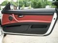 Fox Red Novillo Leather Door Panel Photo for 2009 BMW M3 #50808126