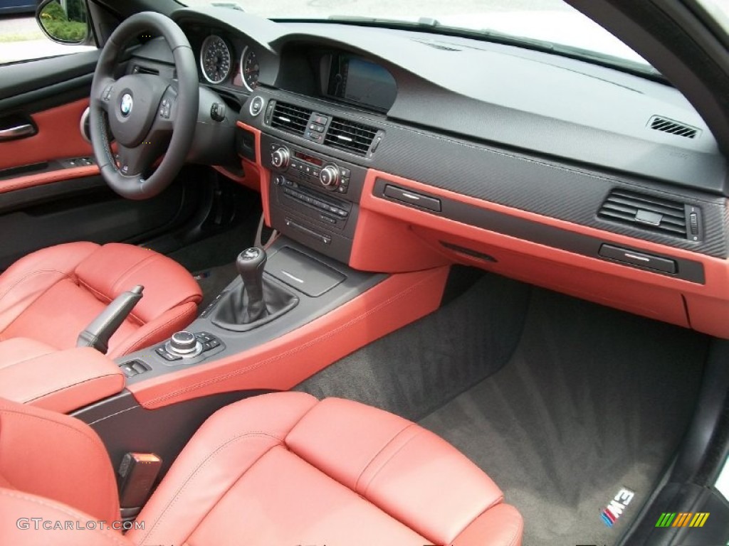 2009 BMW M3 Convertible Fox Red Novillo Leather Dashboard Photo #50808159