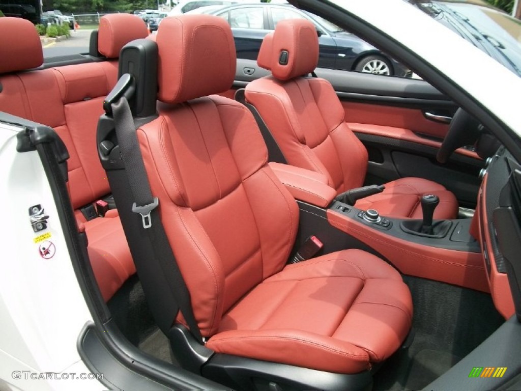 2009 M3 Convertible - Alpine White / Fox Red Novillo Leather photo #26