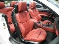 Fox Red Novillo Leather 2009 BMW M3 Convertible Interior Color