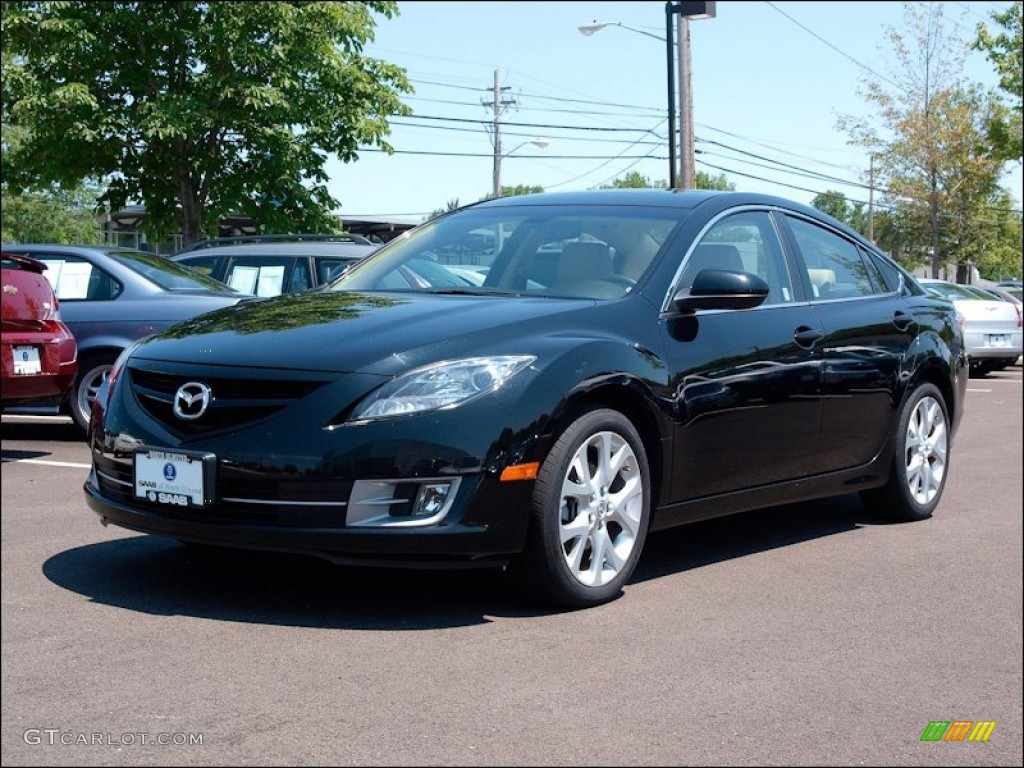 2009 MAZDA6 s Grand Touring - Ebony Black / Beige photo #1