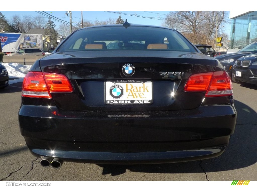 2009 3 Series 328xi Coupe - Jet Black / Saddle Brown Dakota Leather photo #10