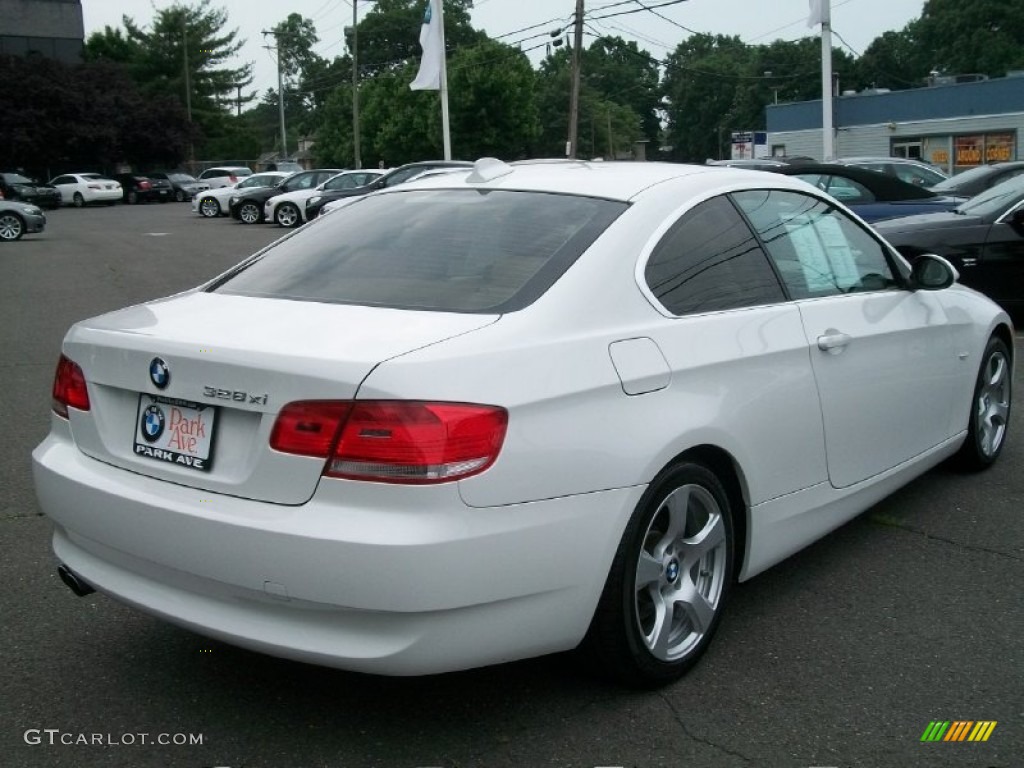 2008 3 Series 328xi Coupe - Alpine White / Cream Beige photo #5