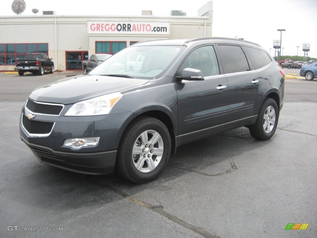 2010 Traverse LT AWD - Cyber Gray Metallic / Dark Gray/Light Gray photo #1