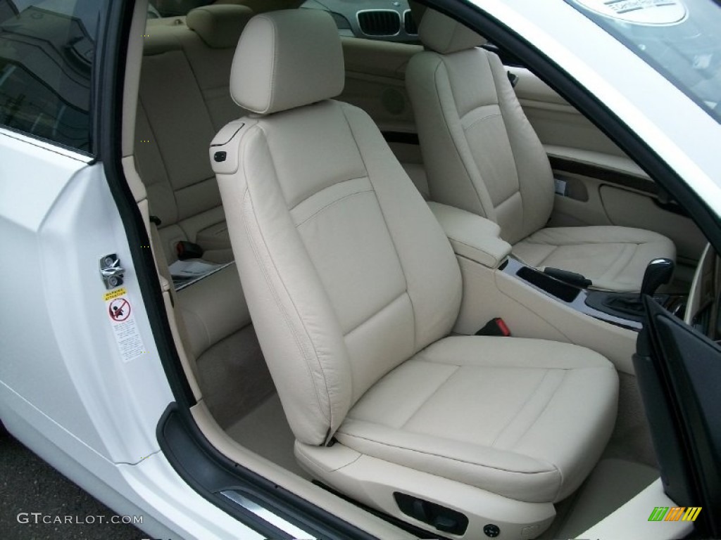 2008 3 Series 328xi Coupe - Alpine White / Cream Beige photo #27