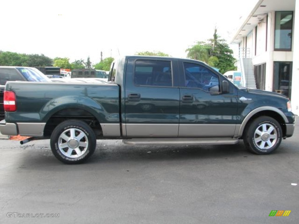 2006 F150 King Ranch SuperCrew - Aspen Green Metallic / Castano Brown Leather photo #10