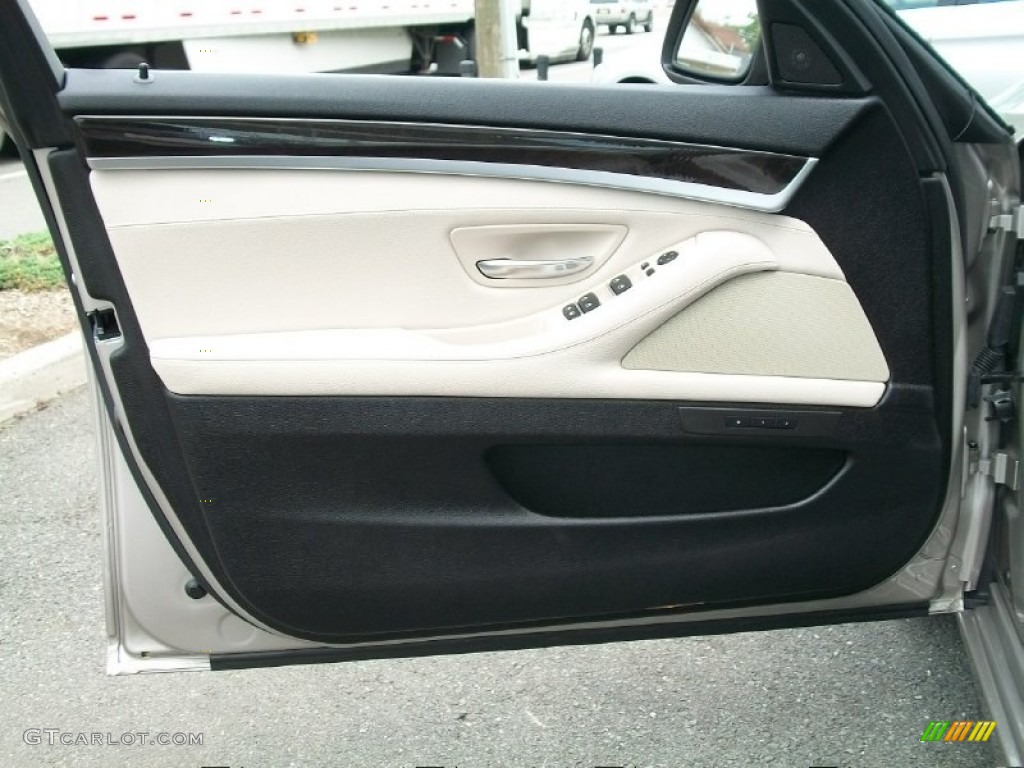 2011 5 Series 535i xDrive Sedan - Milano Beige Metallic / Oyster/Black photo #8