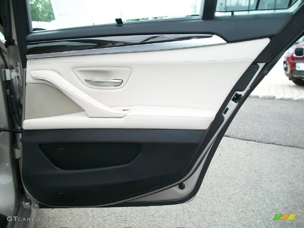 2011 5 Series 535i xDrive Sedan - Milano Beige Metallic / Oyster/Black photo #22