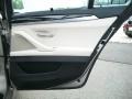 Oyster/Black 2011 BMW 5 Series 535i xDrive Sedan Door Panel