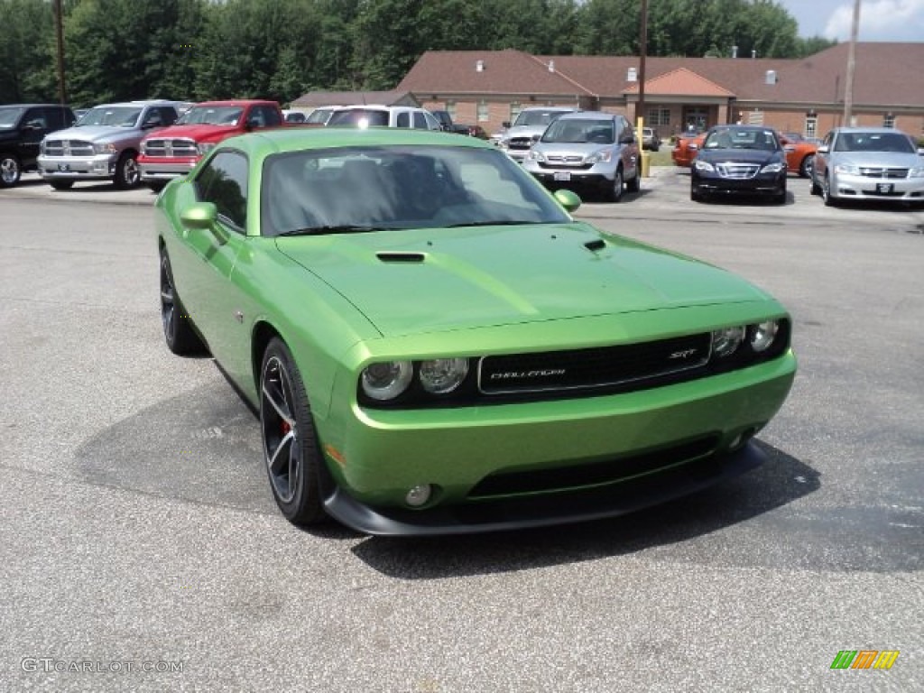2011 Challenger SRT8 392 - Green with Envy / Dark Slate Gray photo #2