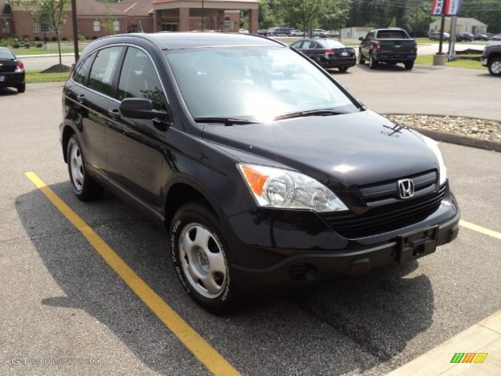 2008 CR-V LX - Nighthawk Black Pearl / Black photo #3