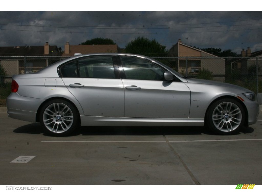 2011 3 Series 335d Sedan - Titanium Silver Metallic / Black photo #5