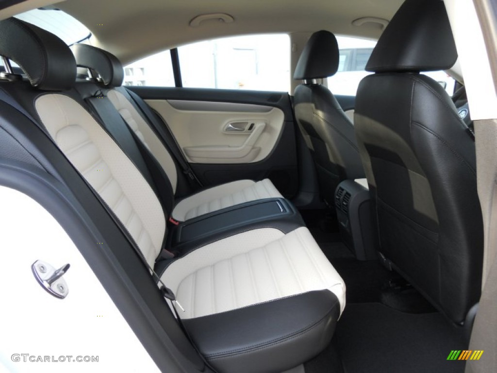 Black/Cornsilk Beige Interior 2012 Volkswagen CC Sport Photo #50812215
