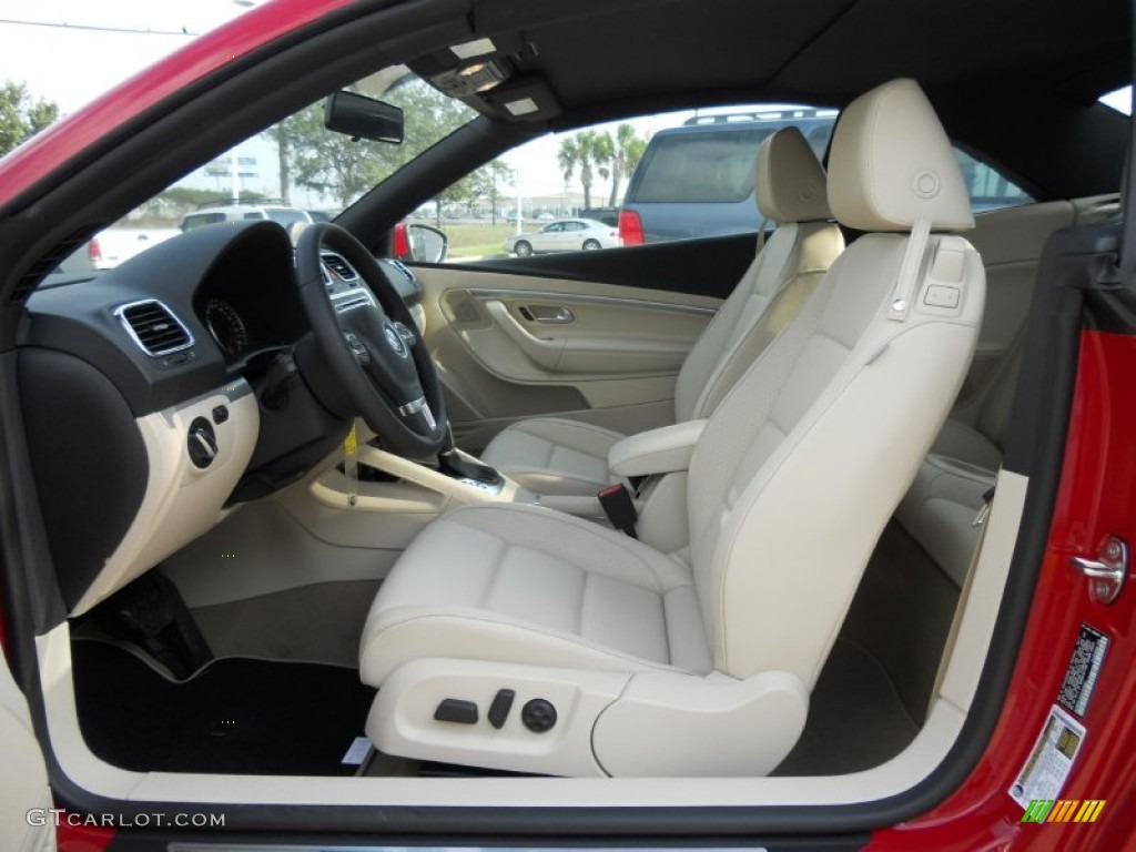 Cornsilk Beige Interior 2012 Volkswagen Eos Komfort Photo #50812563