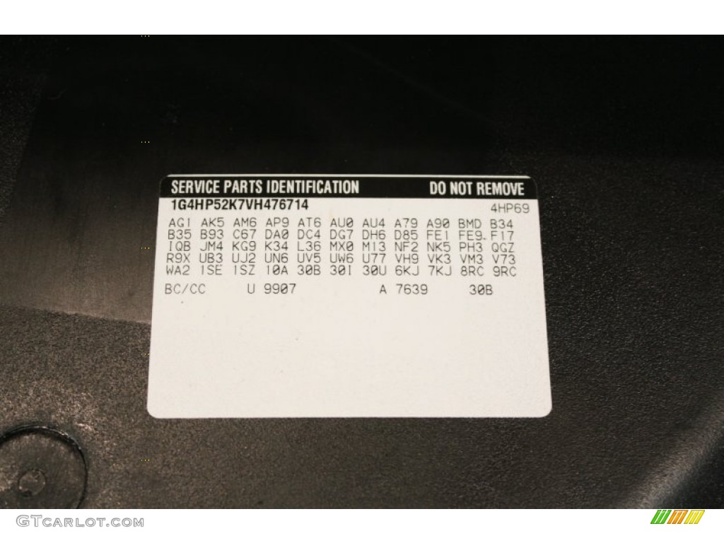 1997 Buick LeSabre Custom Info Tag Photo #50812839
