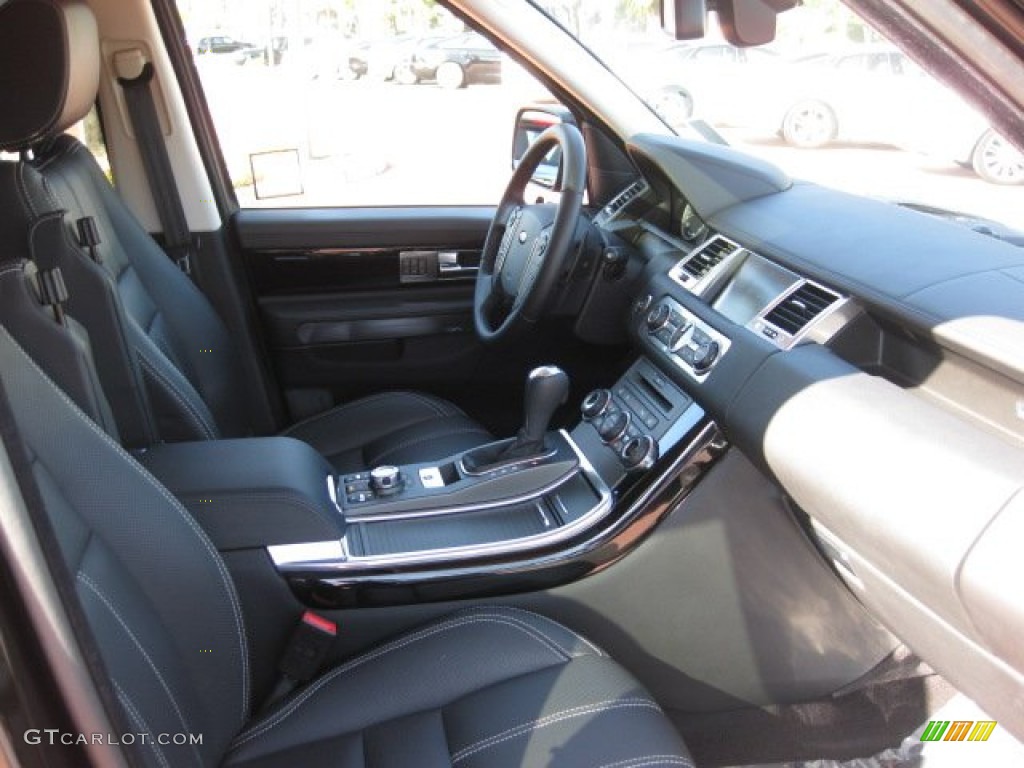 Ebony/Lunar Stitching Interior 2010 Land Rover Range Rover Sport Supercharged Photo #50813676