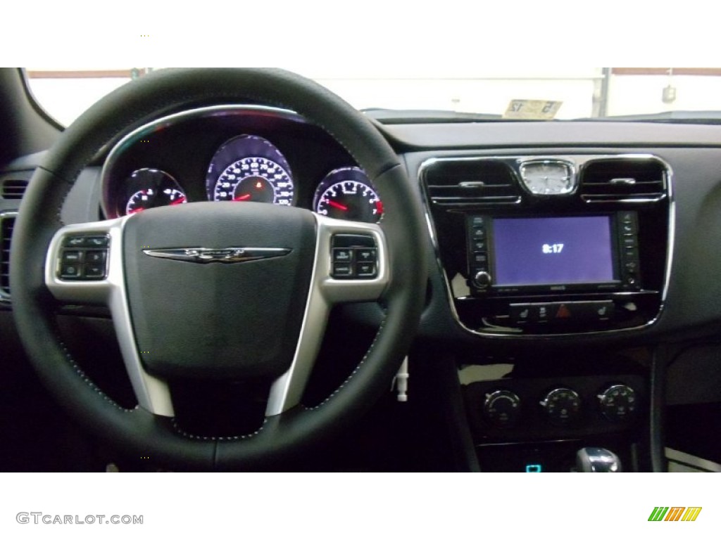 2011 Chrysler 200 S Black Dashboard Photo #50813886