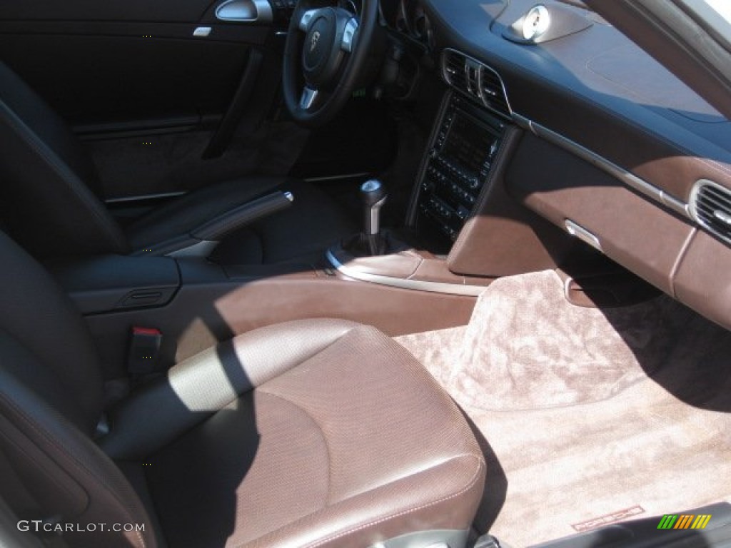 Cocoa Natural Leather Interior 2009 Porsche 911 Carrera 4S Cabriolet Photo #50813961