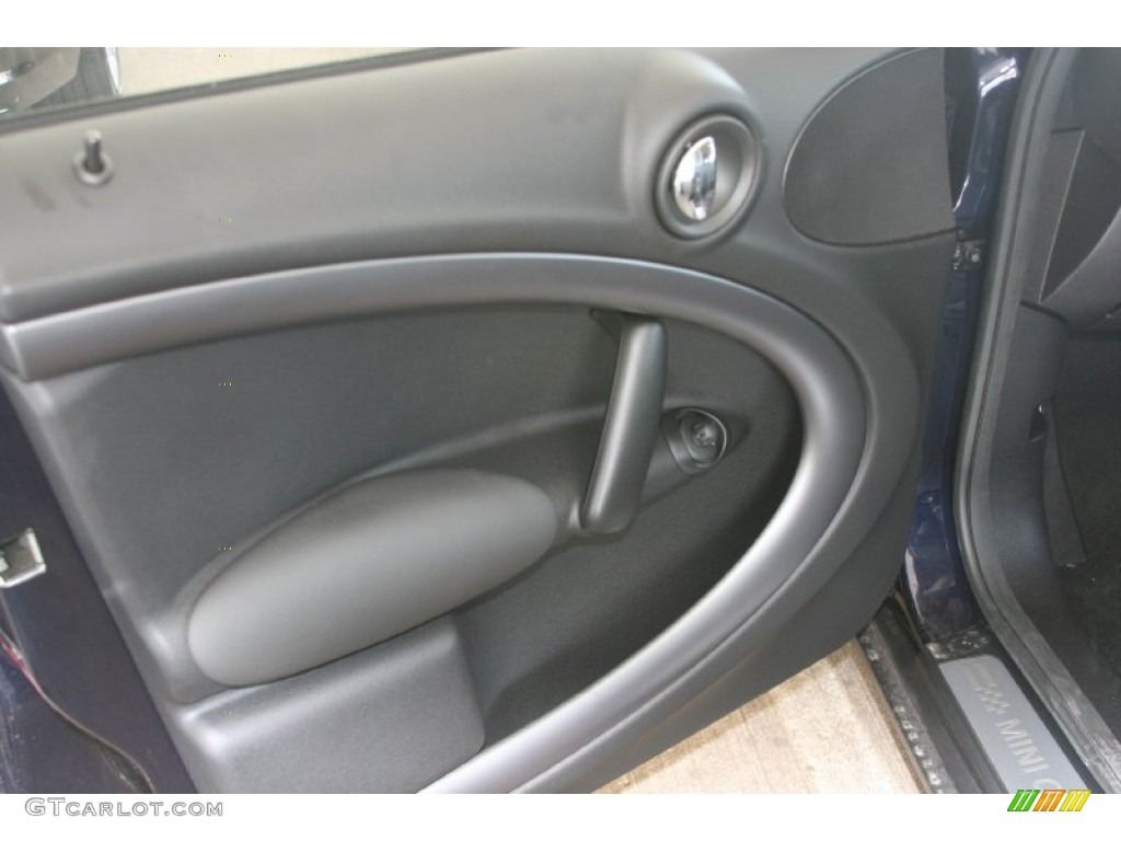 2011 Mini Cooper S Countryman All4 AWD Carbon Black Door Panel Photo #50814963