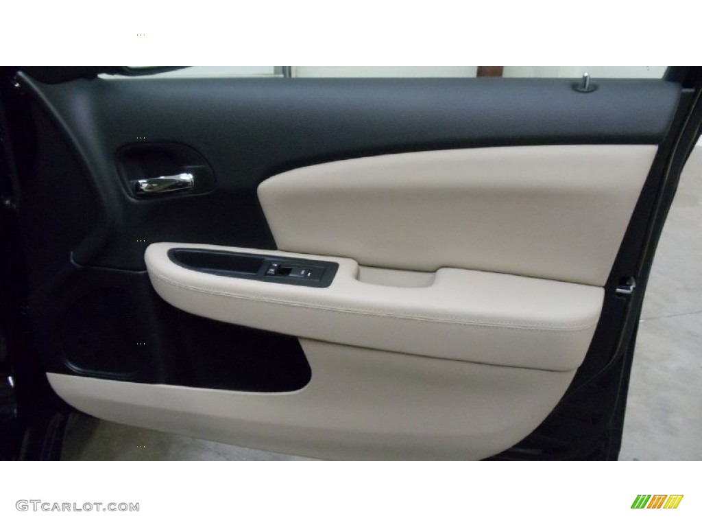 2011 Chrysler 200 Limited Black/Light Frost Beige Door Panel Photo #50815110